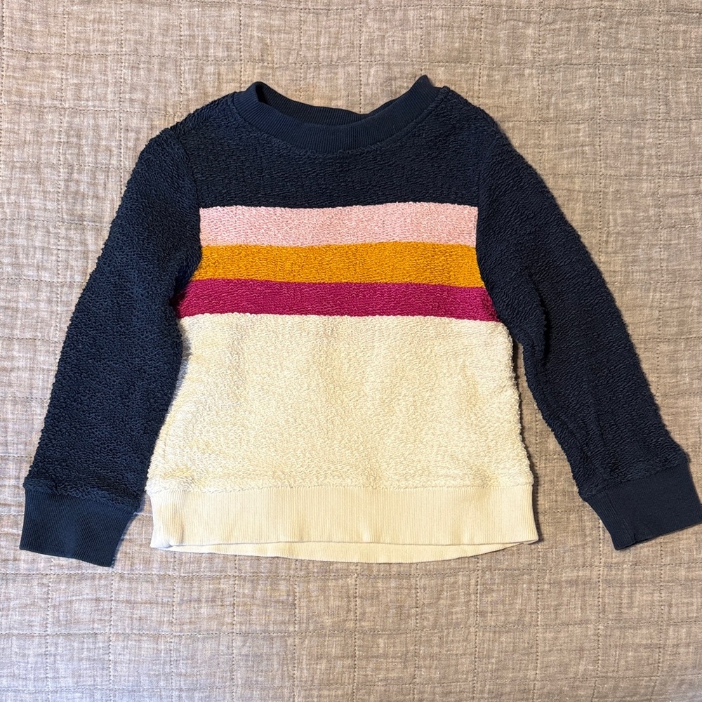 Faherty Kids Vista Pullover in Twilight Vista size 4T